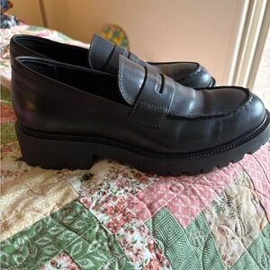 Vagabond Black Chunky Sole Loafers